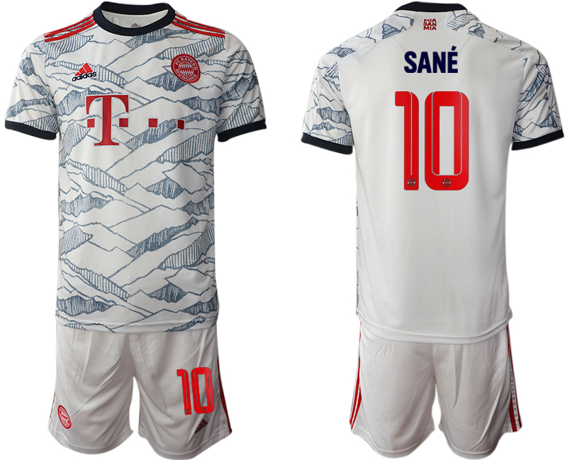 Men 2021-2022 Club Bayern Munich away white #10 Soccer Jersey
